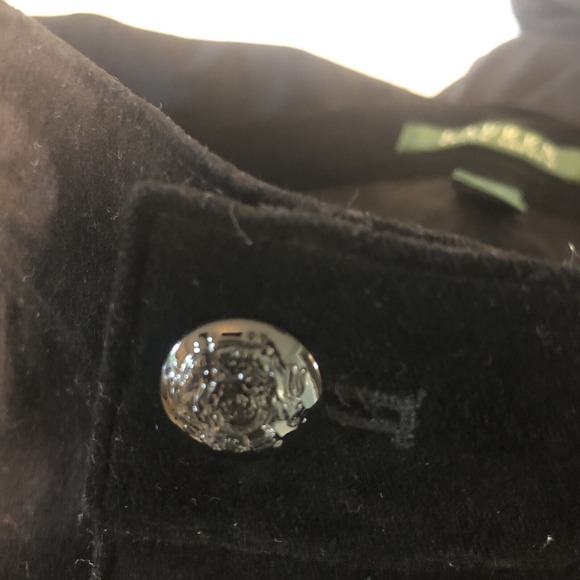 Ralph Lauren Pants Womens Size  8 Black Velvet Stretch Mid Rise Minimalist‎ - Picture 11 of 12